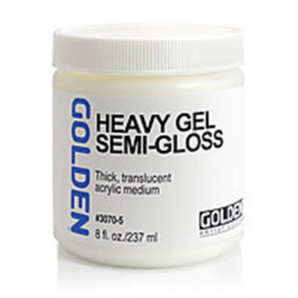 Golden, Heavy Gel, Semi-Gloss, 8 ounce